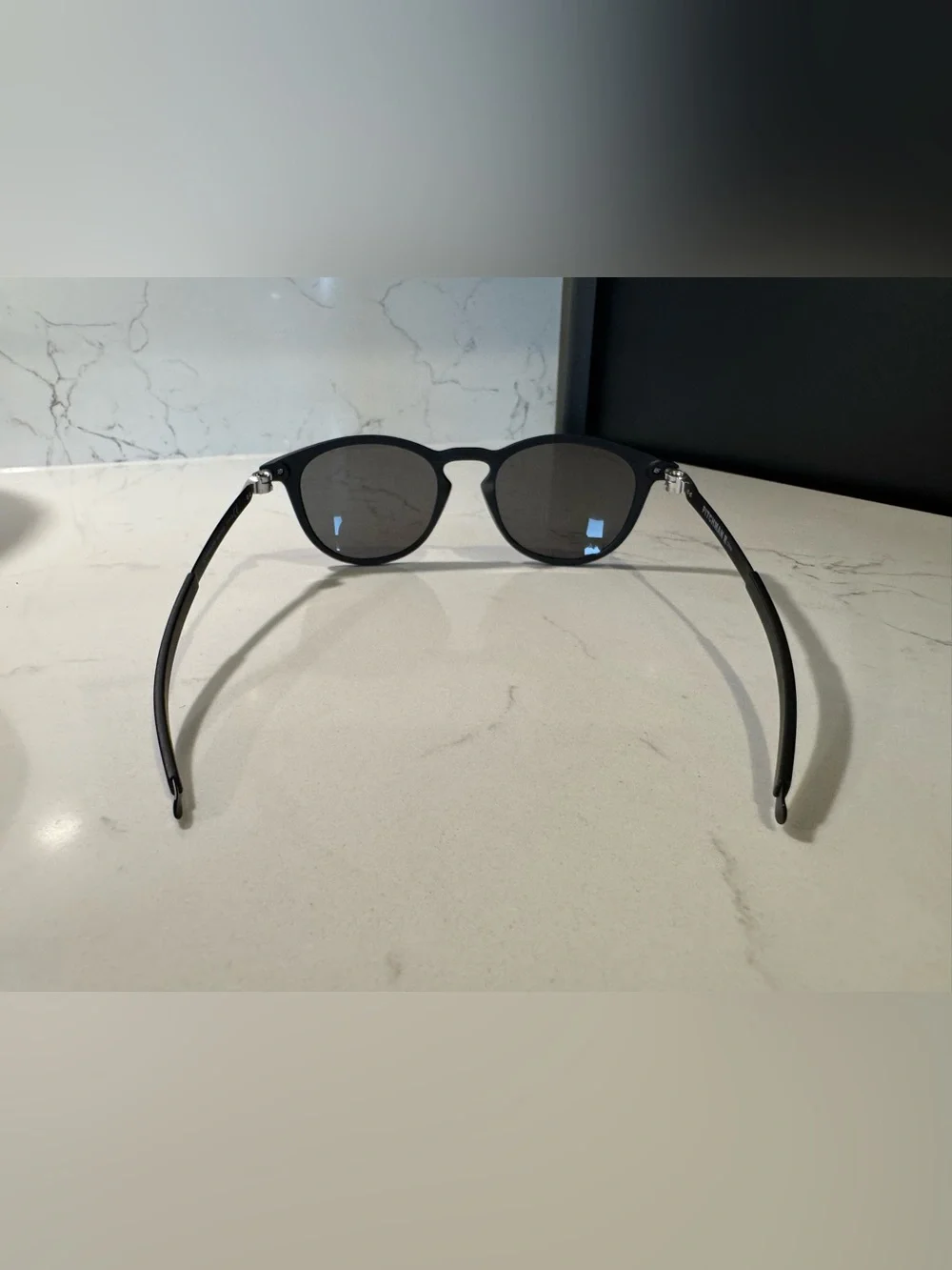 Oakley Pitchman R Black Sunglasses with Purple Lenses